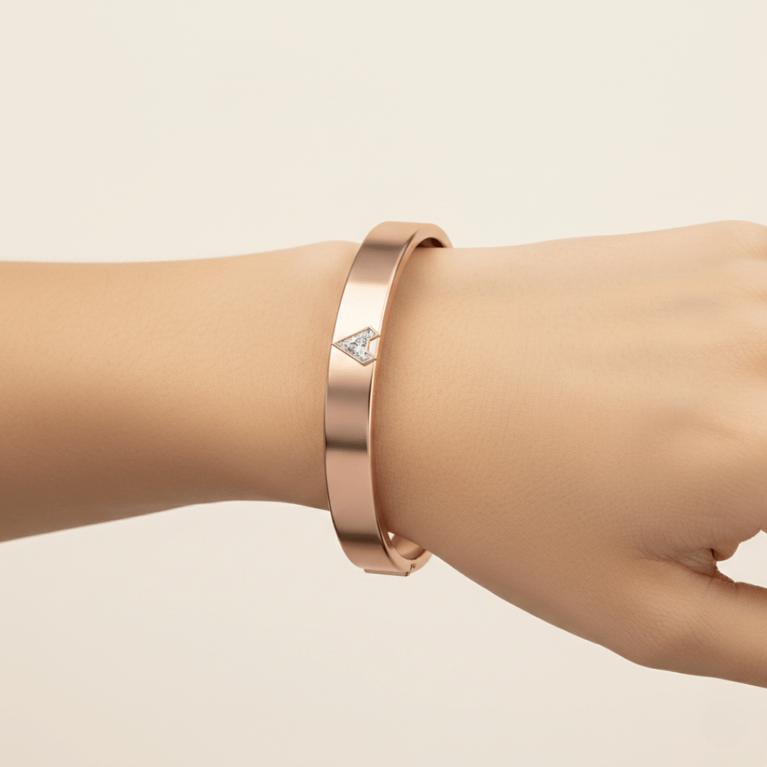 A Letter Alphabet Bangle — view 2