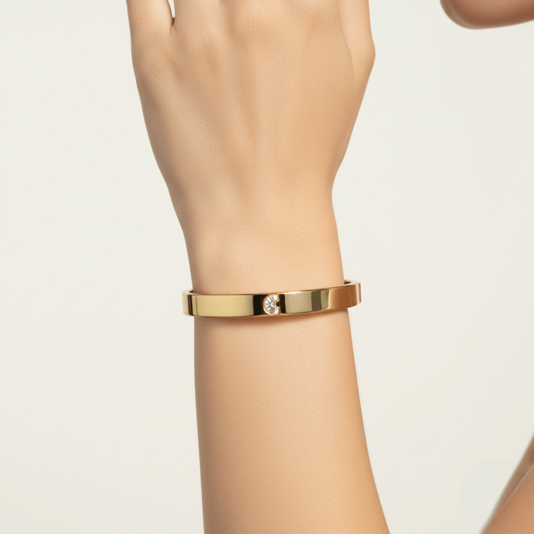 C Letter Alphabet Bangle — view 2
