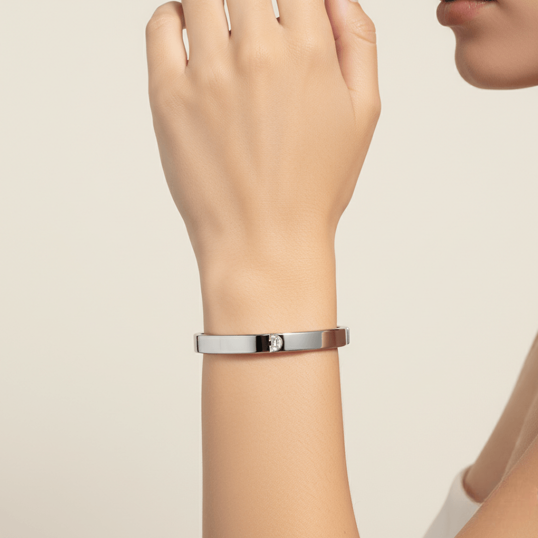 D Letter Alphabet Bangle — view 2