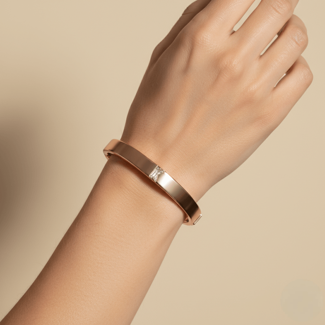 K Letter Alphabet Bangle — view 2