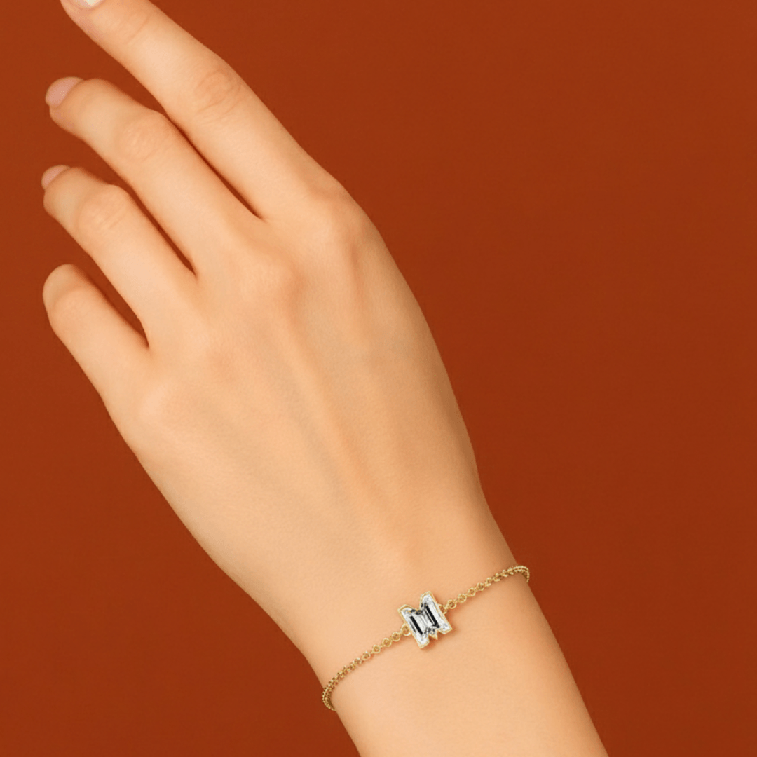 M Letter Alphabet Bracelet — view 2
