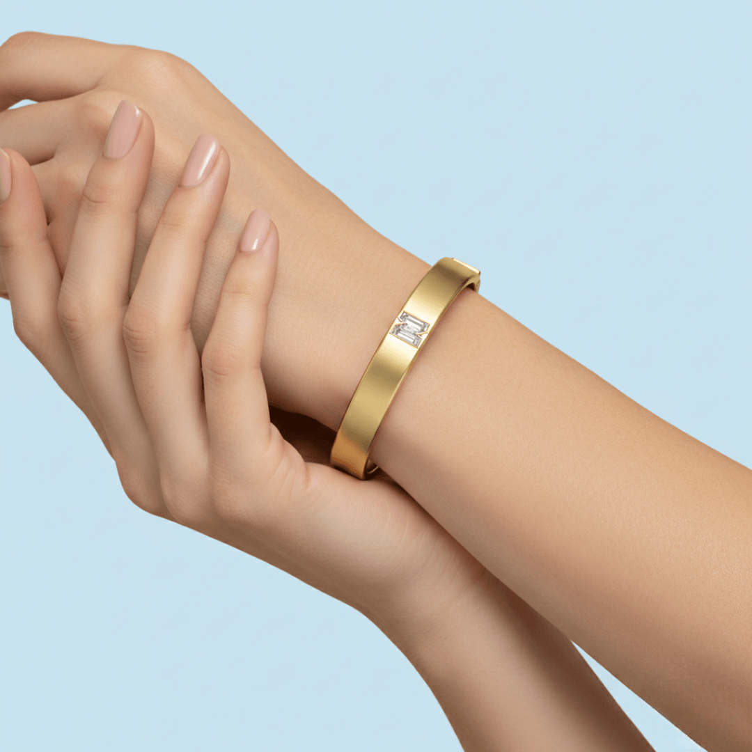 N Letter Alphabet Bangle — view 2