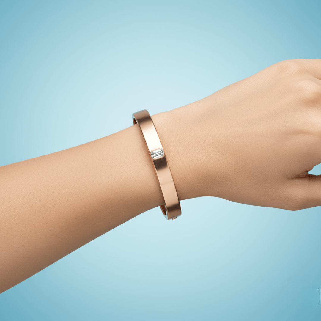 O Letter Alphabet Bangle — view 2