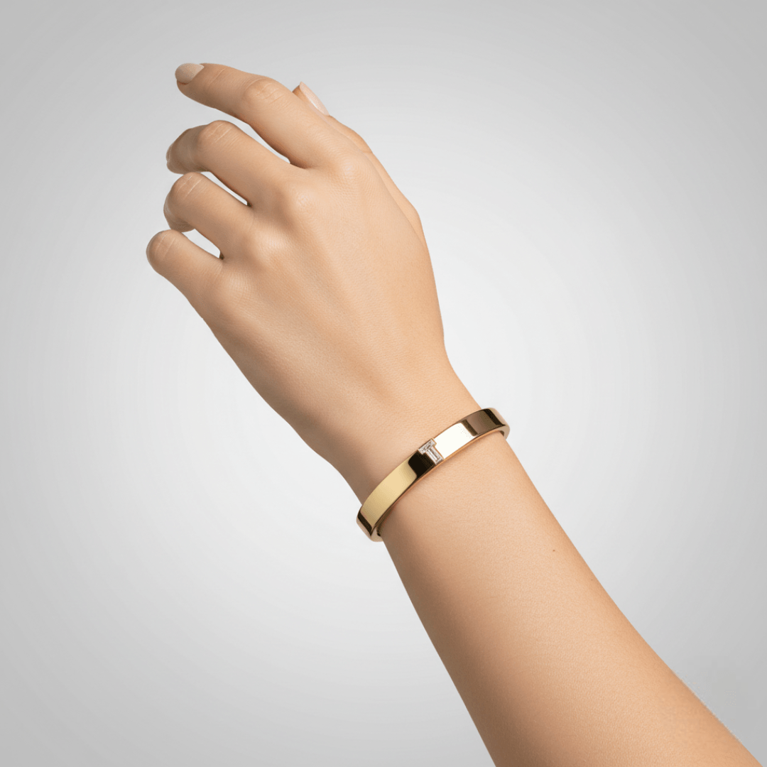 T Letter Alphabet Bangle — view 2