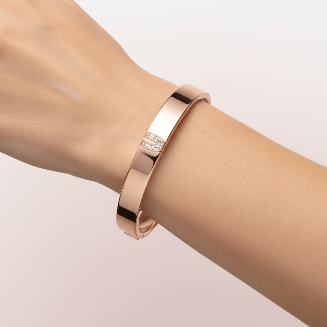 U Letter Alphabet Bangle — view 2