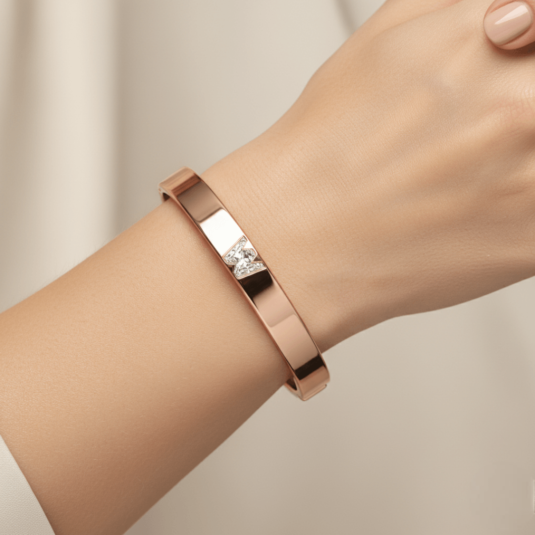 W Letter Alphabet Bangle — view 2