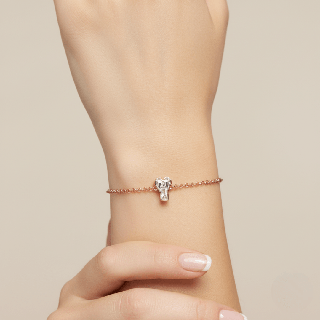 Y Letter Alphabet Bracelet — view 2