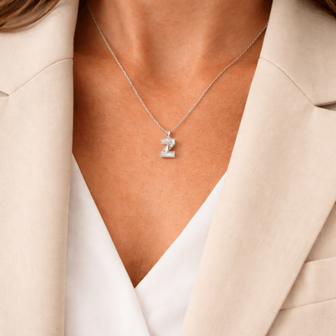Z Letter Alphabet Pendant — view 2