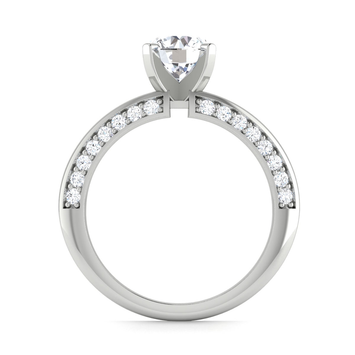 Emilia in 18k White Gold — view 2