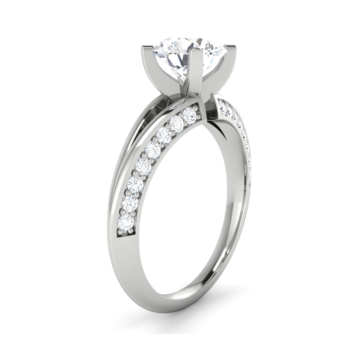 Emilia in 18k White Gold — view 3
