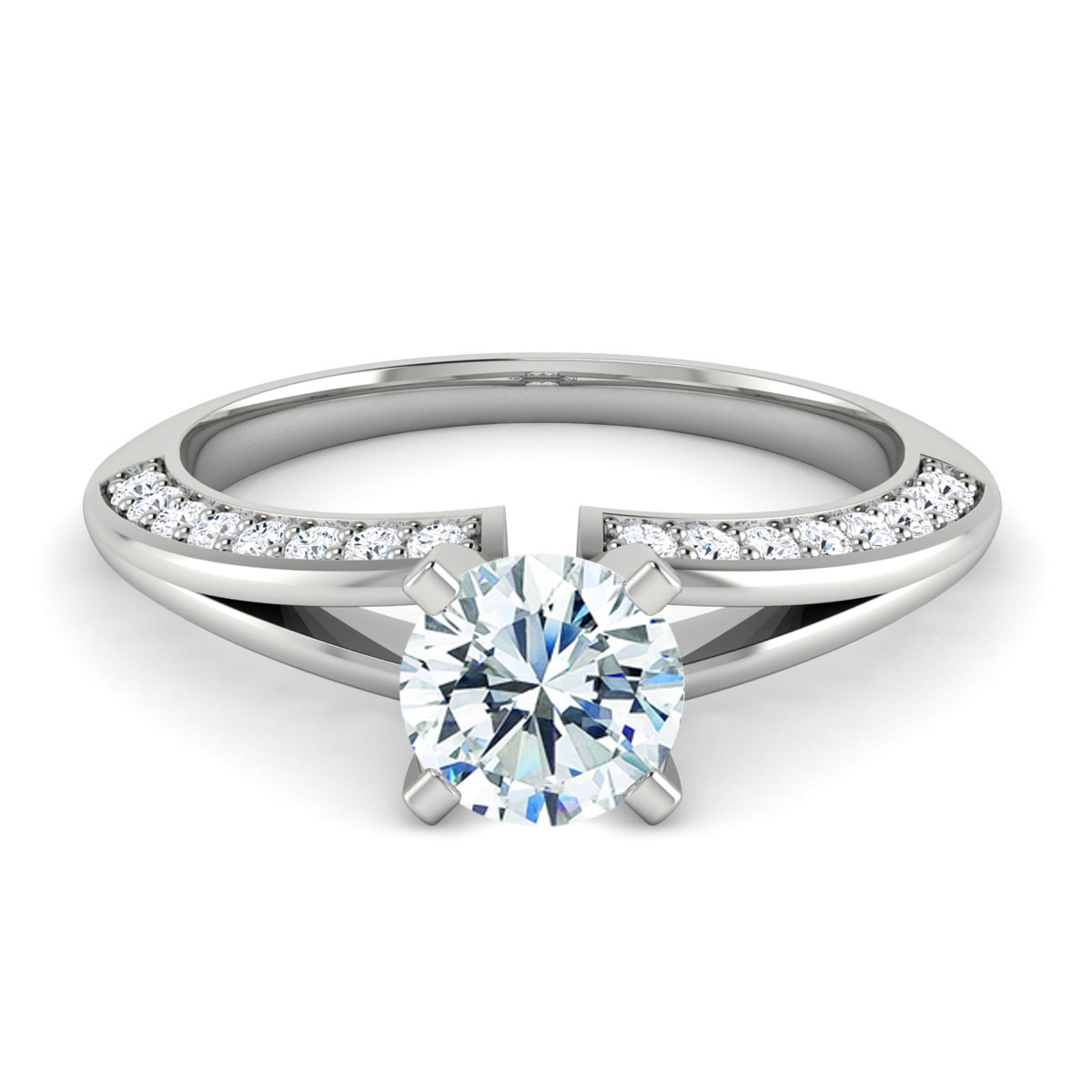 Emilia in 18k White Gold