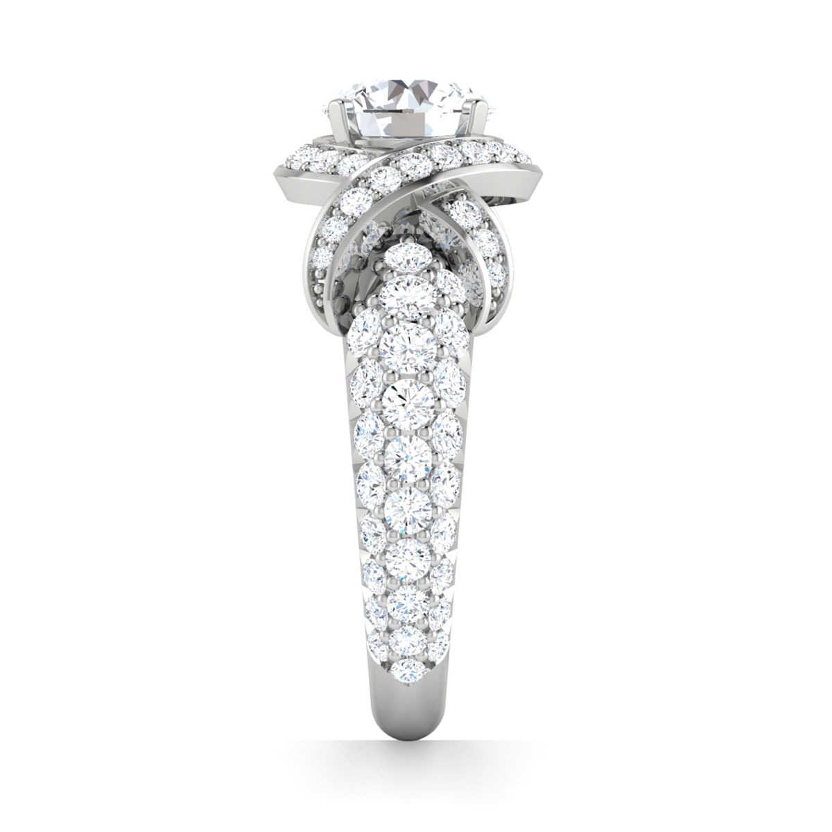 Hollie in 18k White Gold — view 4