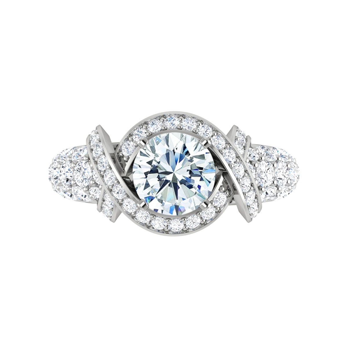 Hollie in 18k White Gold — view 5