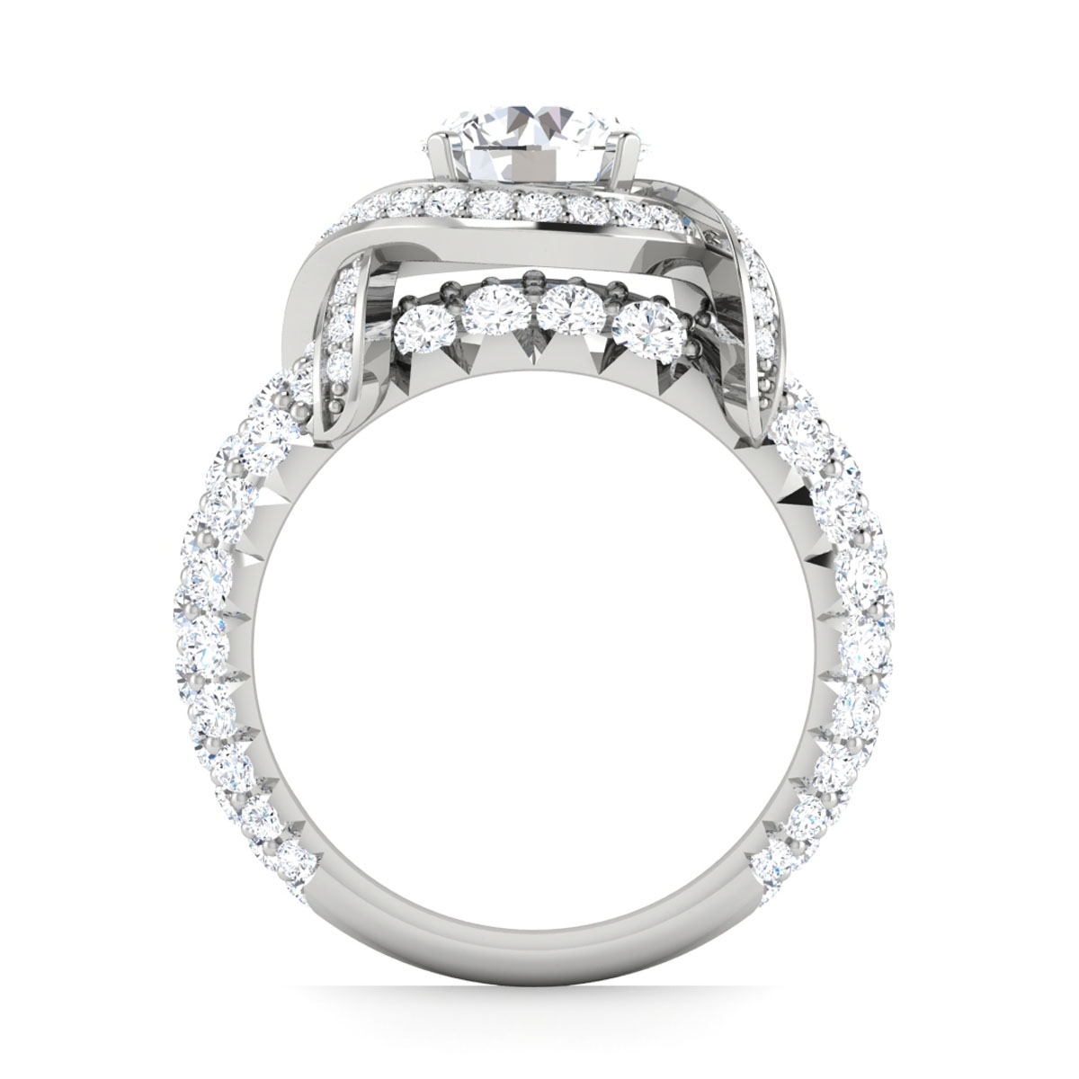 Hollie in 18k White Gold — view 2