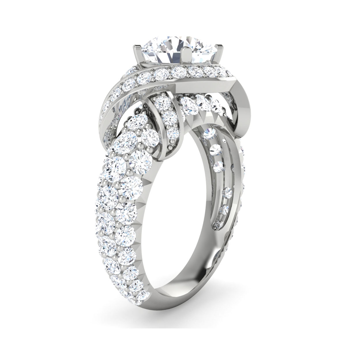 Hollie in 18k White Gold — view 3