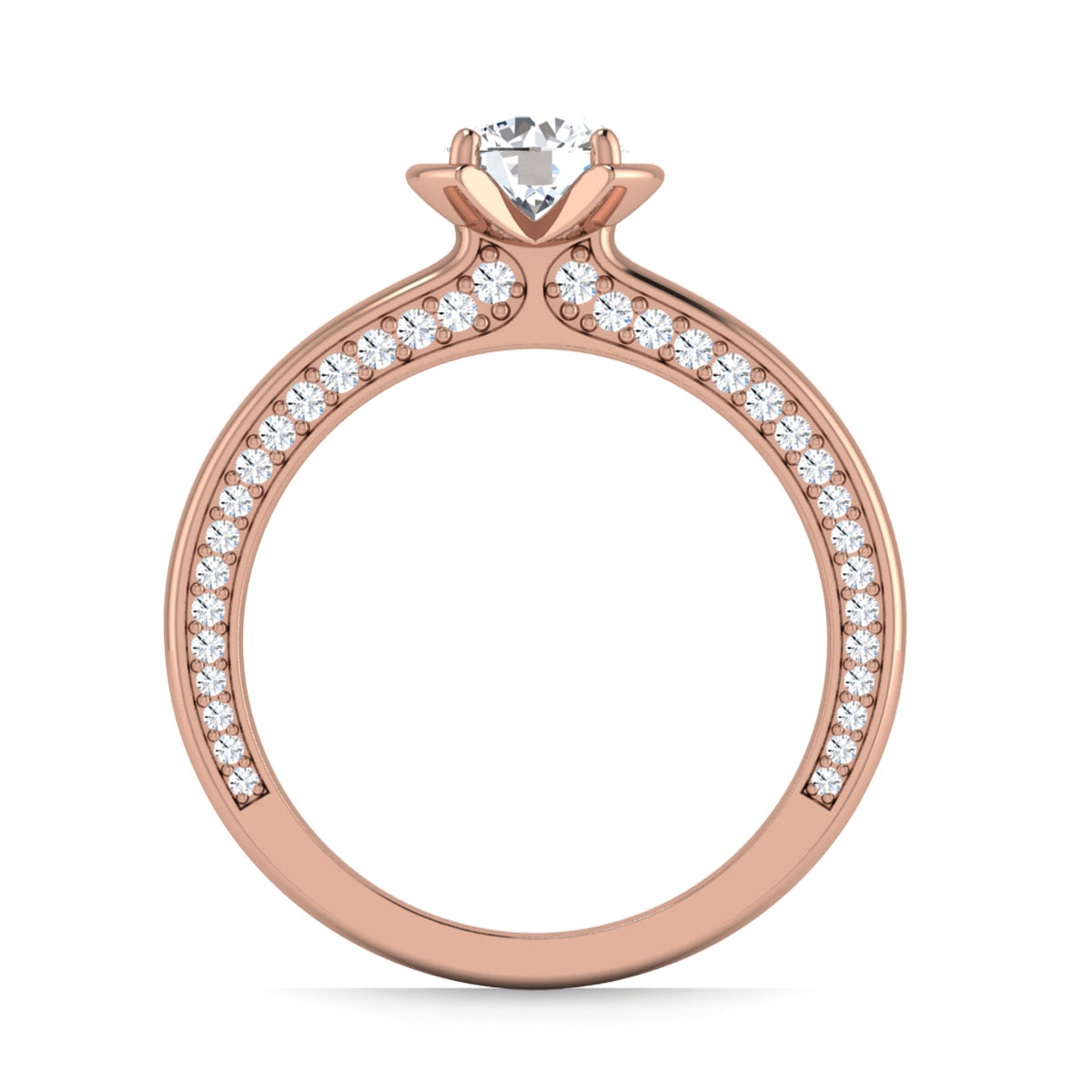 Nora in 18k Rose Gold — view 2