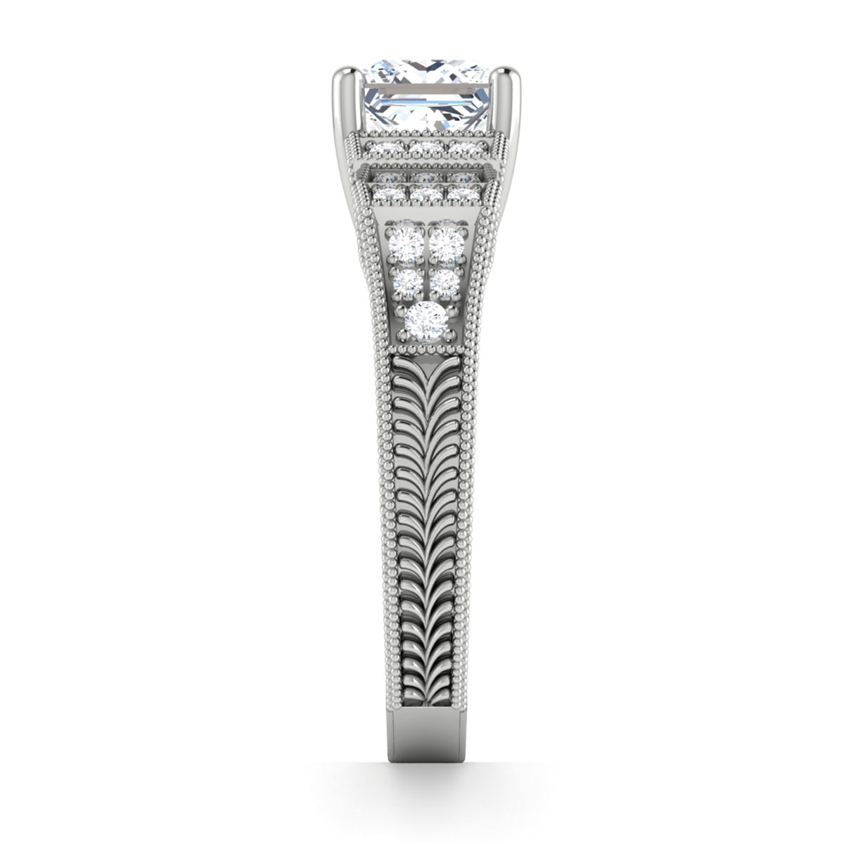 Mona in 18k White Gold — view 4