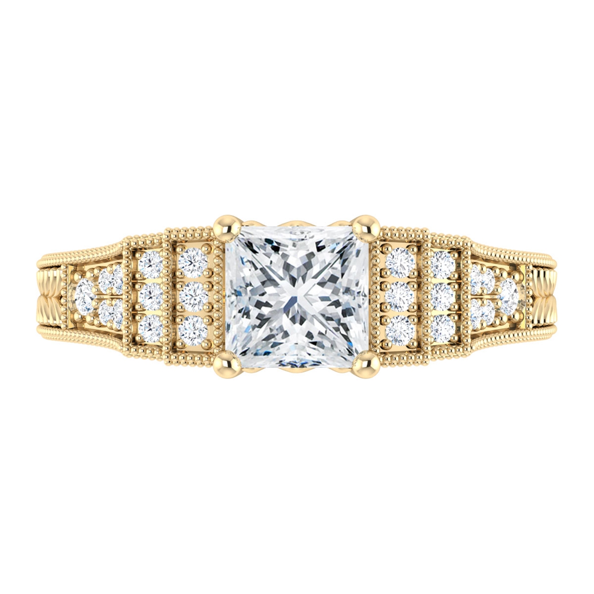 Mona in 18k Yellow Gold — view 5