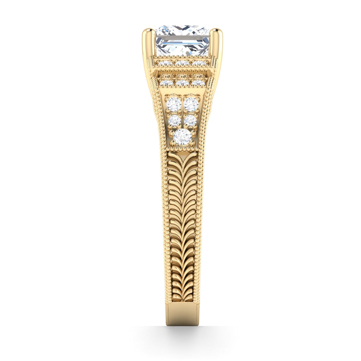 Mona in 18k Yellow Gold — view 4