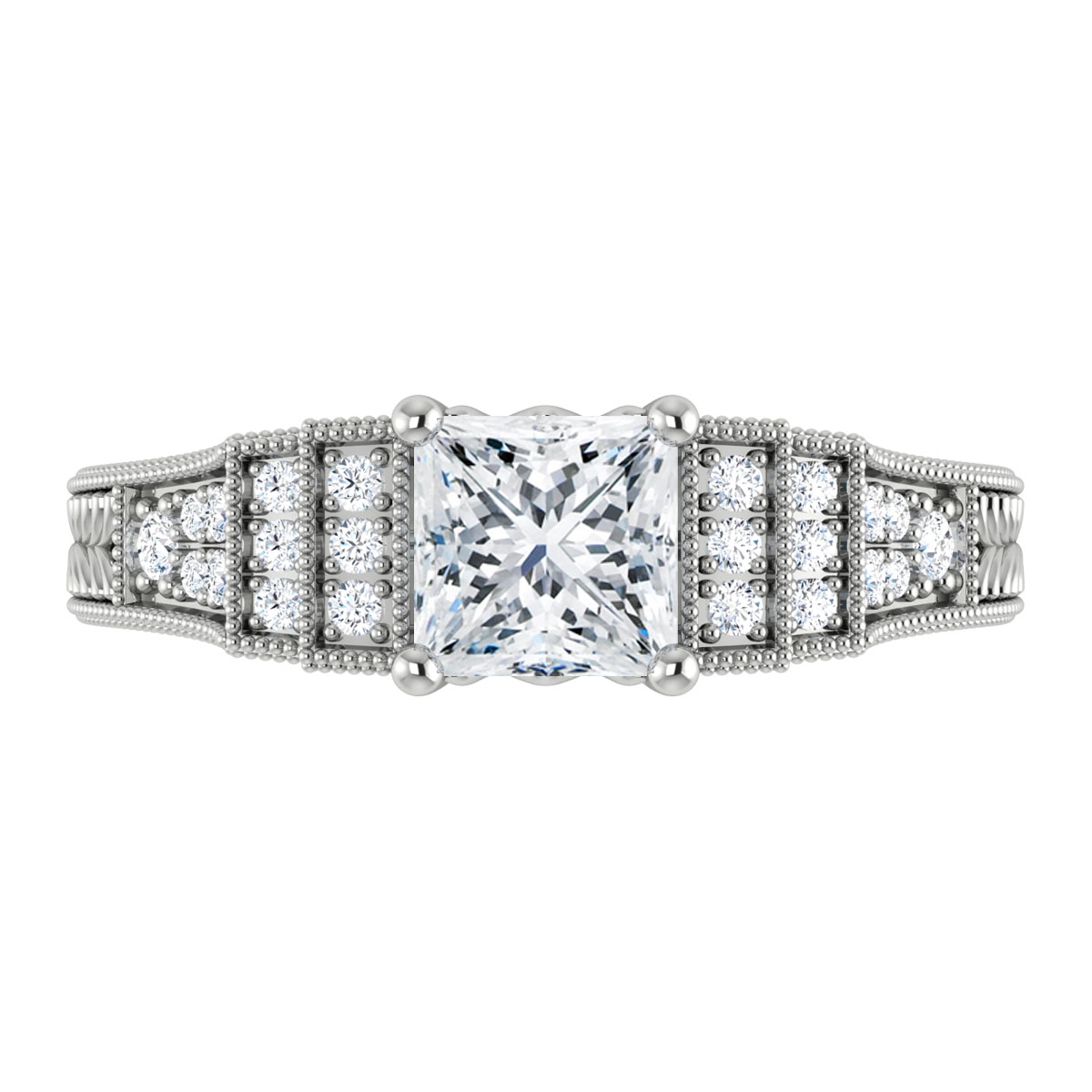 Mona in 18k White Gold — view 5