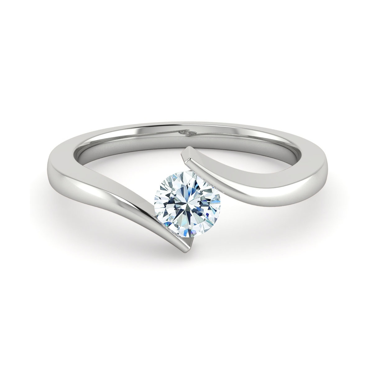 Yumi in 18k White Gold