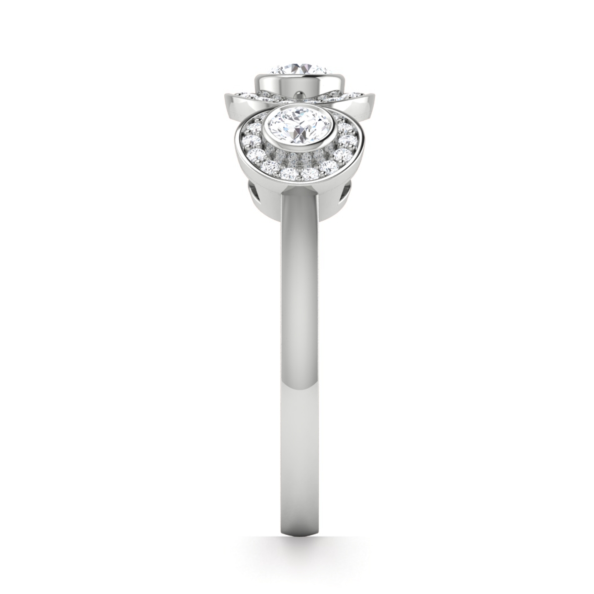 Bella in 18k White Gold — view 4