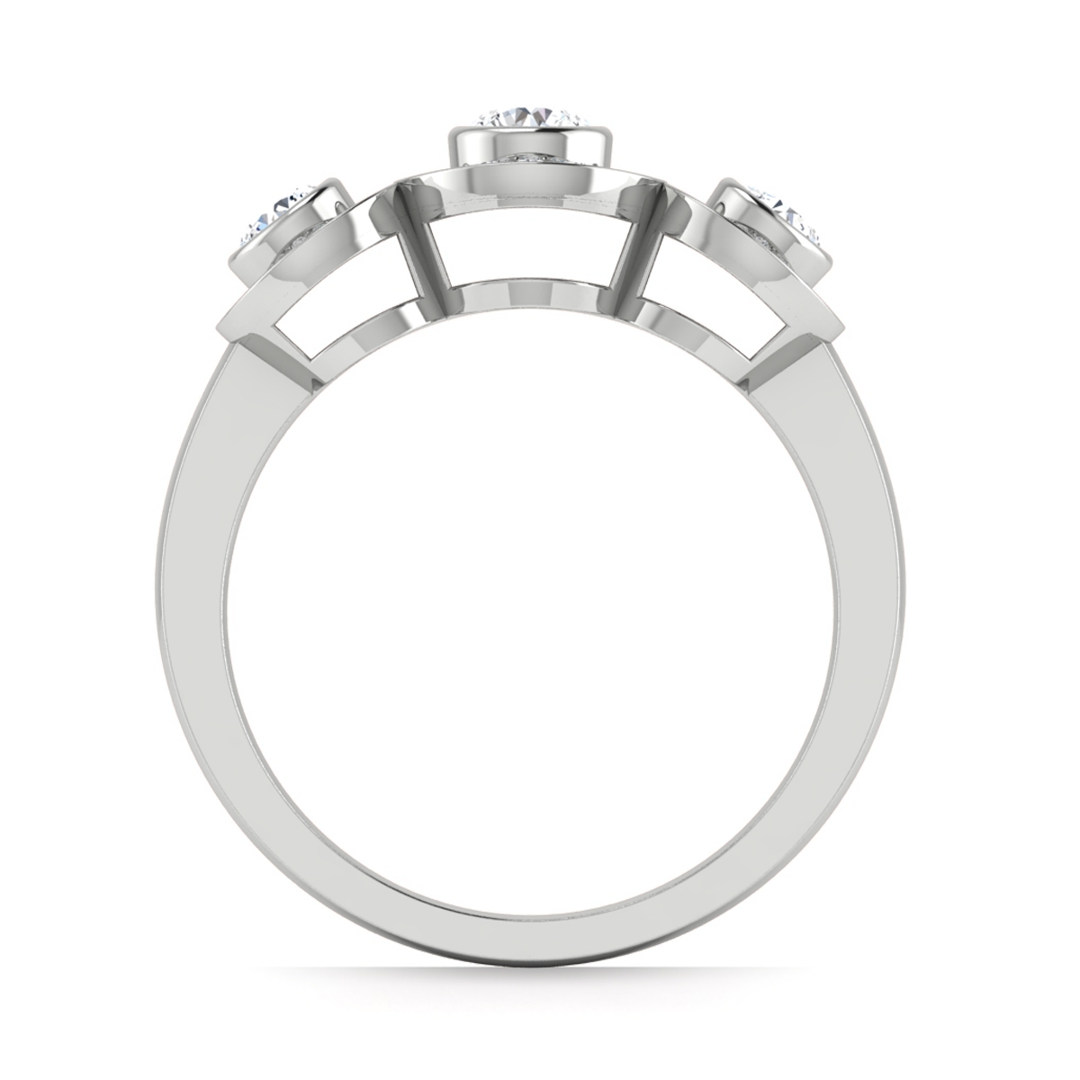 Bella in 18k White Gold — view 2