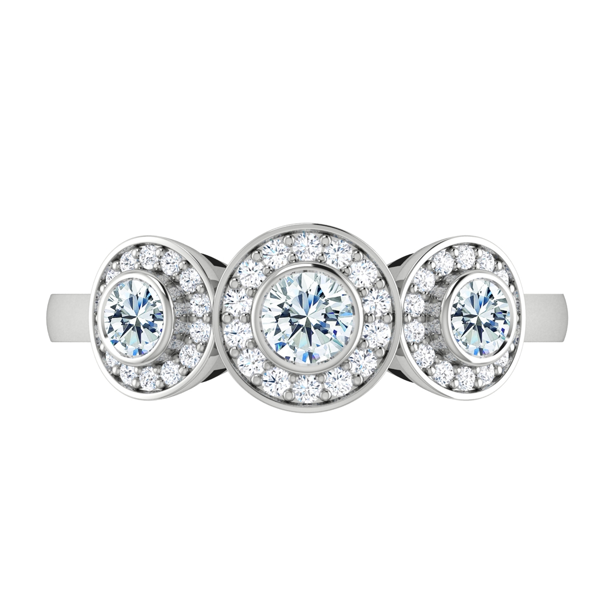 Bella in 18k White Gold — view 5