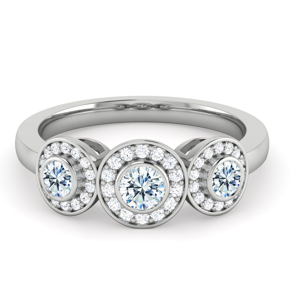 Bella in 18k White Gold