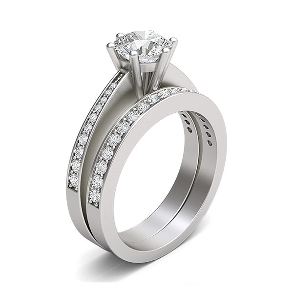 Lizzie in 18k White Gold