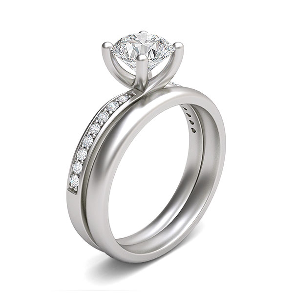 Rowena in 18k White Gold