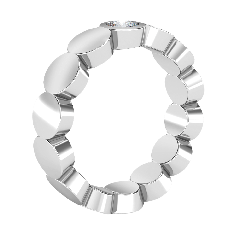 Jenny in 18k White Gold — view 2