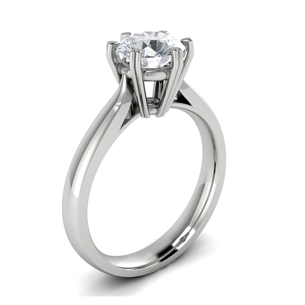Natasha in 18k White Gold — view 3