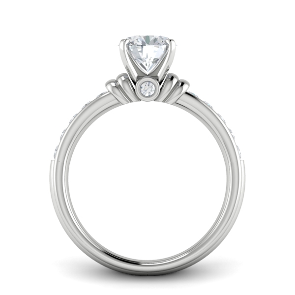 Millie in 18k White Gold — view 2