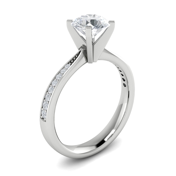 Layla in 18k White Gold — view 3
