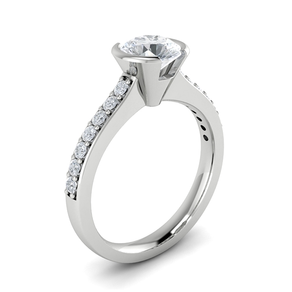 Gillian in 18k White Gold — view 3