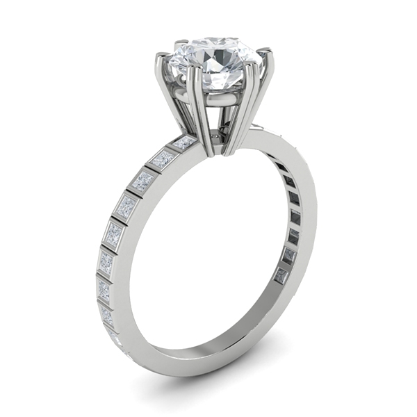 Sasha in 18k White Gold — view 3