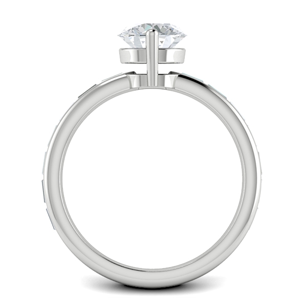 Keelin in 18k White Gold — view 2