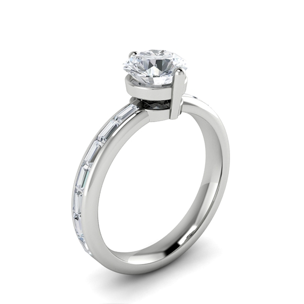 Keelin in 18k White Gold — view 3