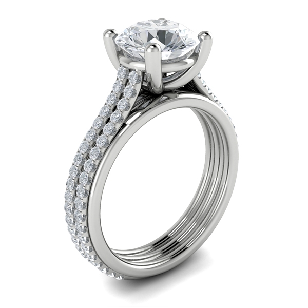 Dina in 18k White Gold — view 3