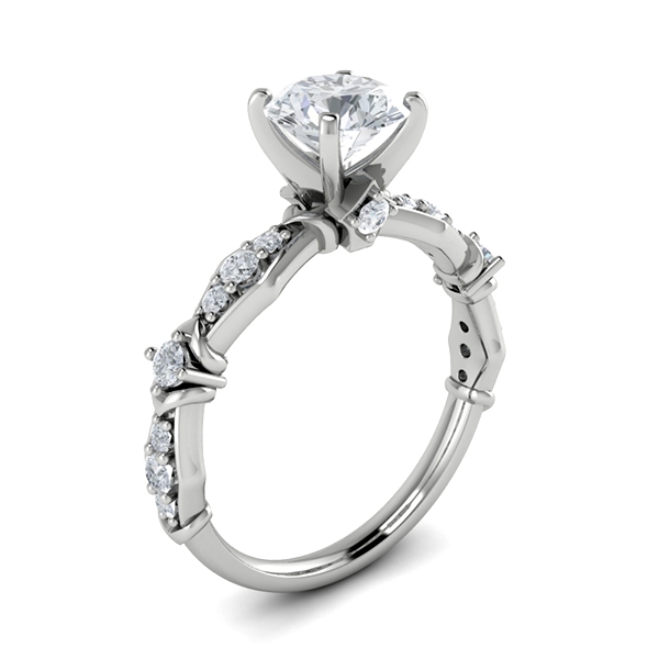 Elisa in 18k White Gold — view 3