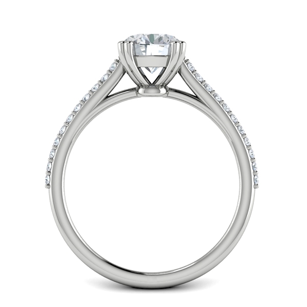 Meagan in 18k White Gold — view 2
