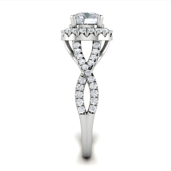 Stefanie in 18k White Gold — view 4