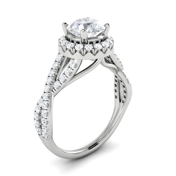 Stefanie in 18k White Gold — view 3