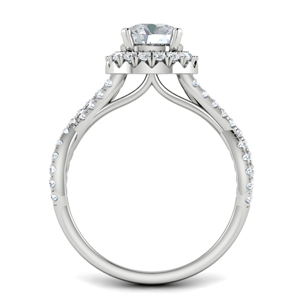 Stefanie in 18k White Gold — view 2