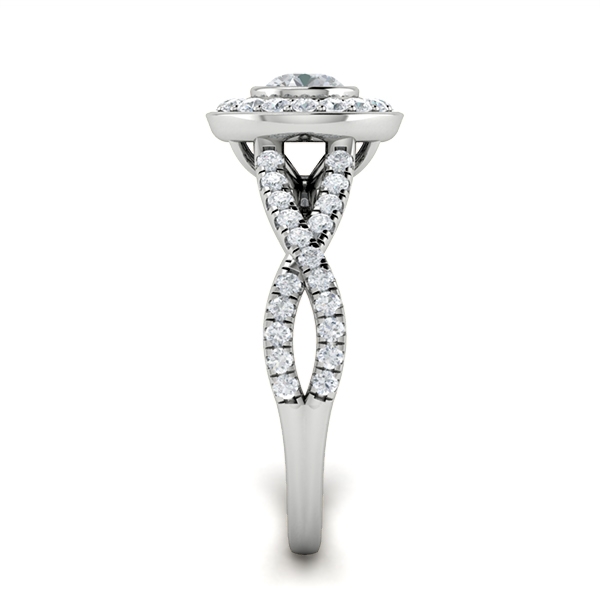 Tracy in 18k White Gold — view 4