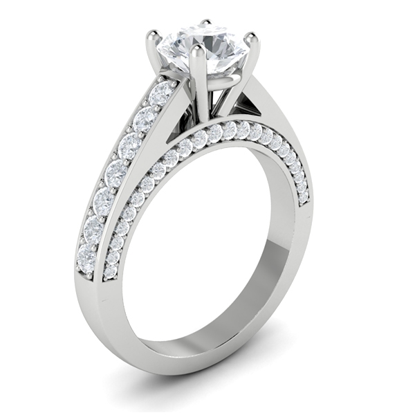 Kathy in 18k White Gold — view 3