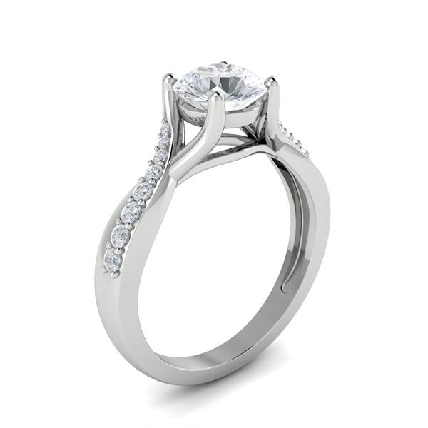Janiya in 18k White Gold — view 3