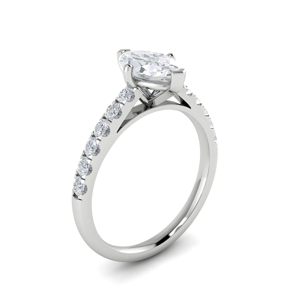 Christiana in 18k White Gold — view 3