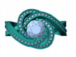 3D ring design modelling process